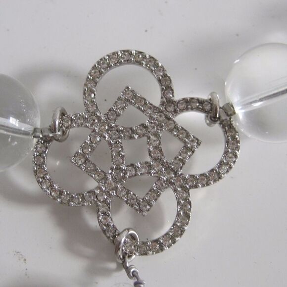 Valeska Crystal Pendant Tear Drop Necklace - Picture 3 of 8